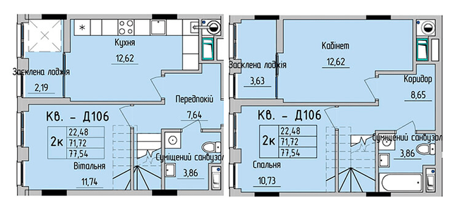 Дворівнева 77.54 м² в ЖК на вул. Стрийська, 45 від 21 450 грн/м², Львів