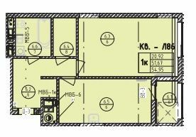 1-кімнатна 54.95 м² в ЖК на вул. Стрийська, 45 від 21 600 грн/м², Львів