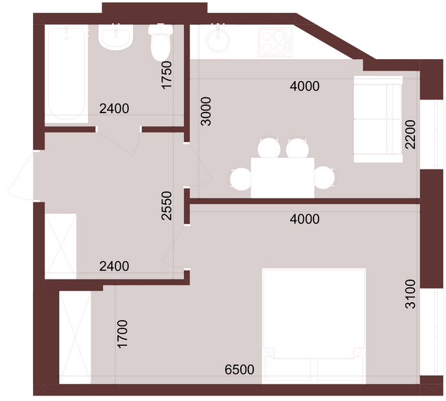 1-комнатная 36.47 м² в ЖК Urban One Klochkivska от 23 700 грн/м², Харьков