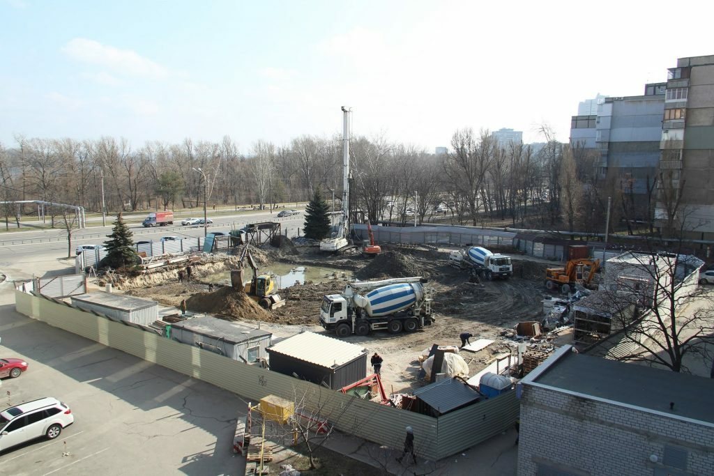Ход строительства ЖК West Hall, март, 2021 год