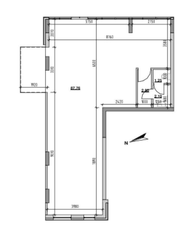 Торговое помещение 93.91 м² в ЖК Америка от 25 938 грн/м², Львов