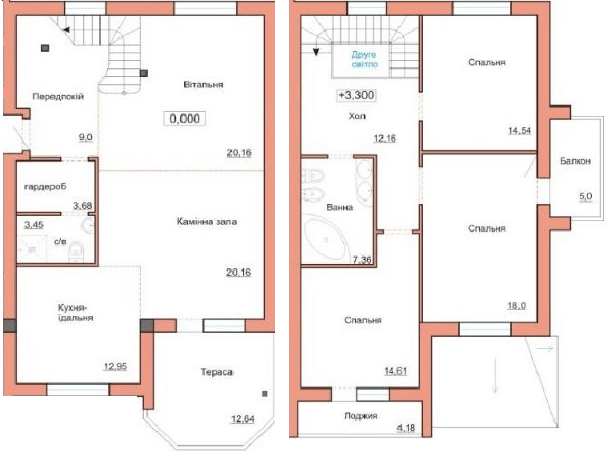 Двухуровневая 157.84 м² в ЖК Три шоколада от 18 700 грн/м², Житомир