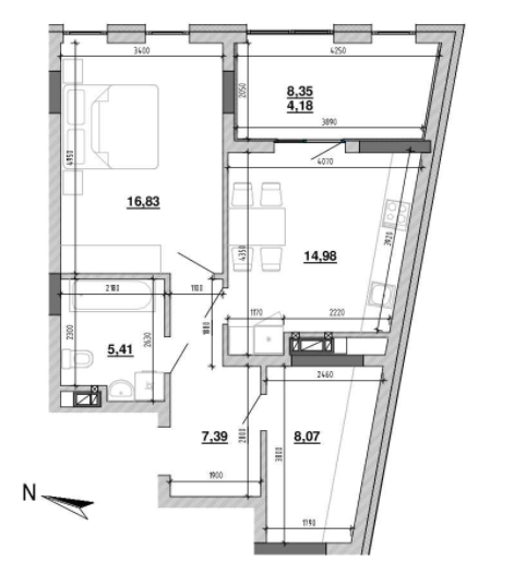 1-комнатная 61.33 м² в ЖК Містечко Підзамче от 29 177 грн/м², Львов