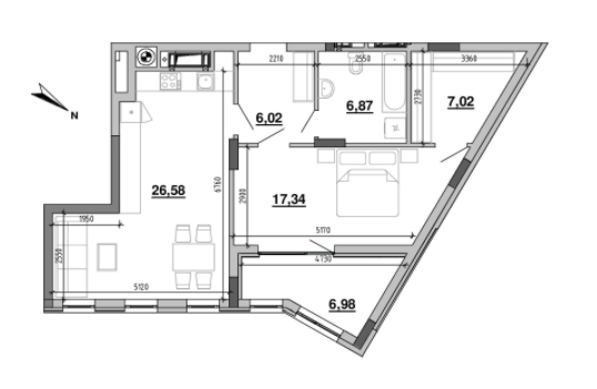 1-комнатная 70.81 м² в ЖК Містечко Підзамче от 26 345 грн/м², Львов
