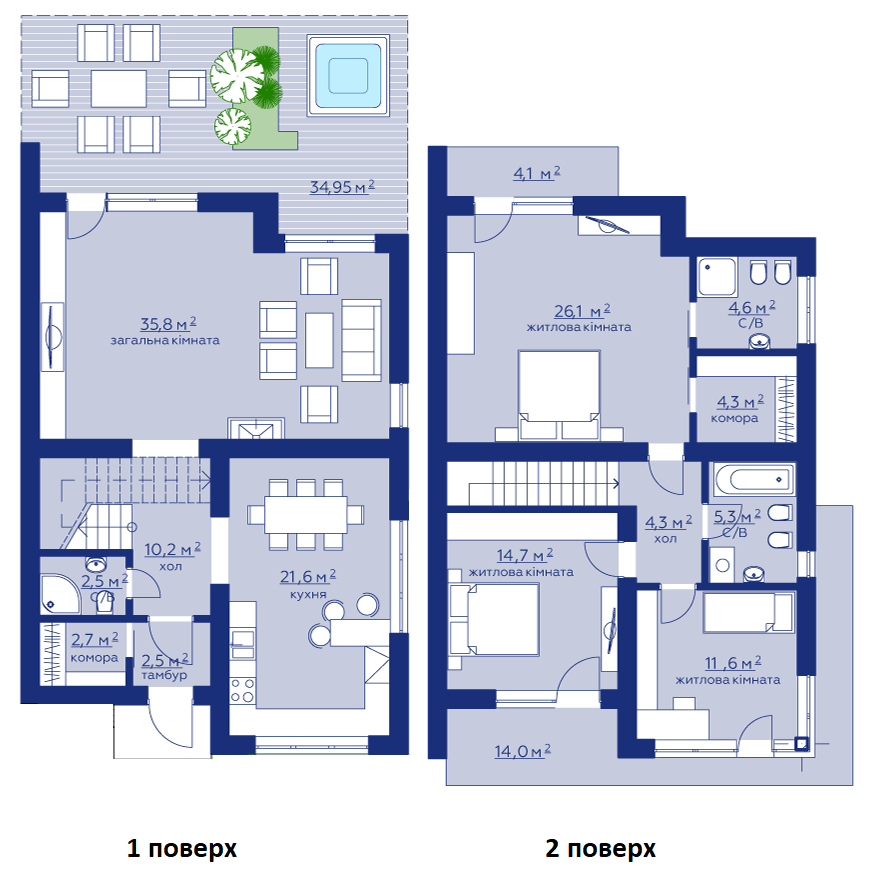 Таунхаус 151.6 м² в КП City Villa Club от 15 435 грн/м², с. Волчинец