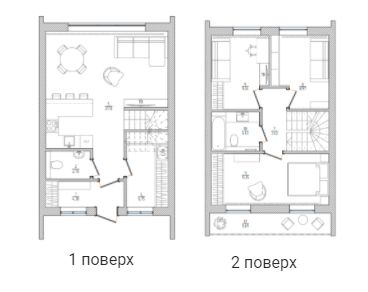 Таунхаус 92.06 м² в КМ Prydesenya Eco Village від 16 294 грн/м², с. Рожни