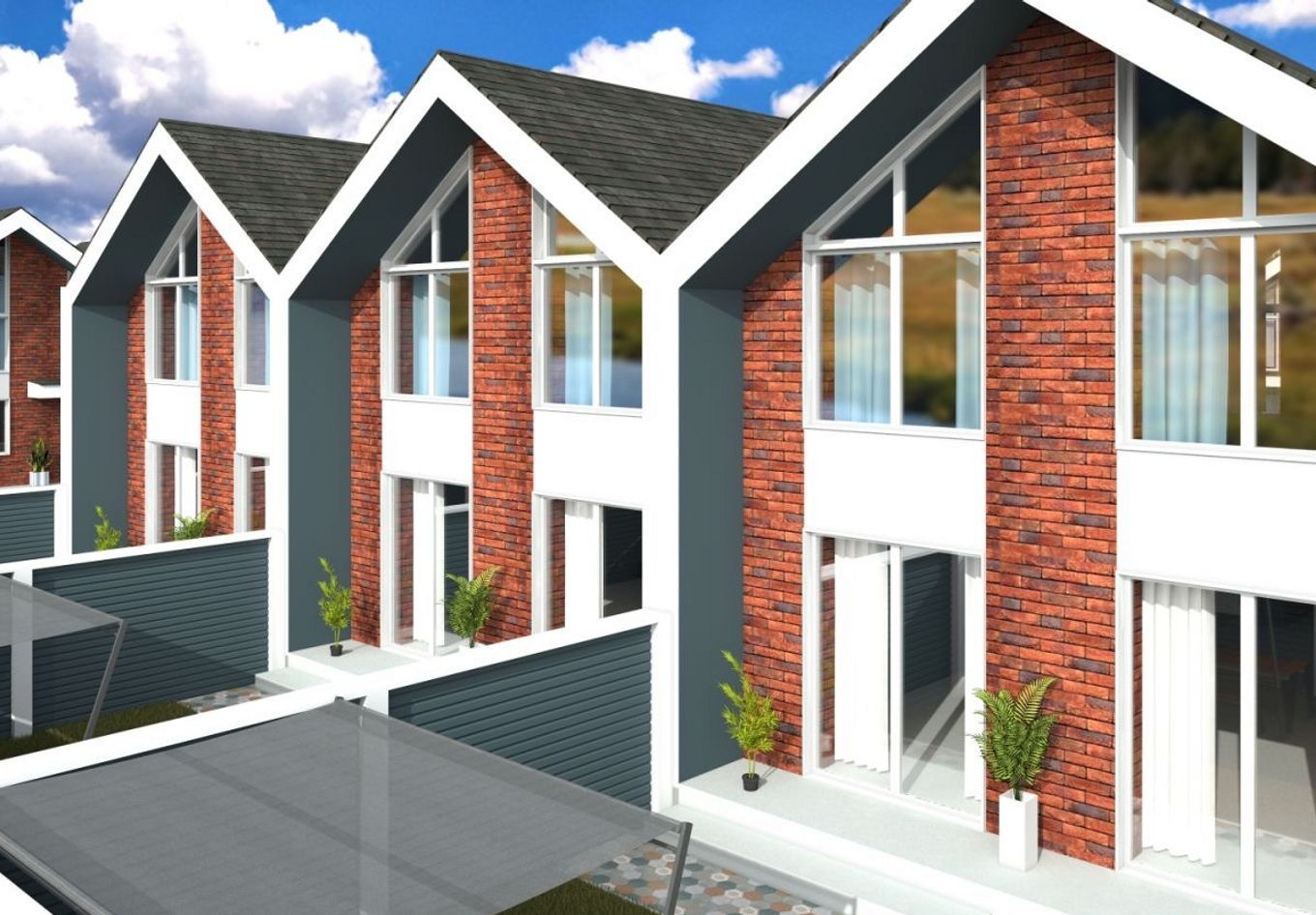 Таунхаус 100 м² в Таунхауси Grass House 2 від 15 400 грн/м², с. Гореничі