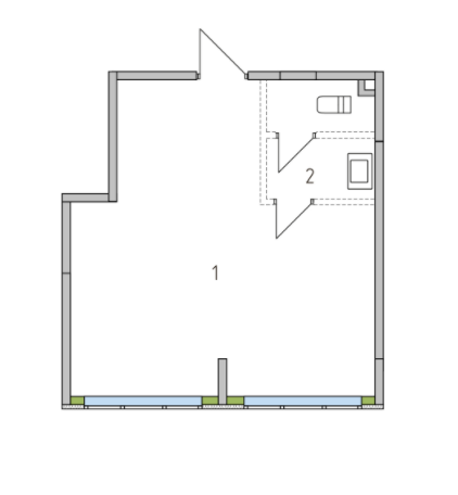 1-кімнатна 35.09 м² в ЖК Madison Gardens від 35 000 грн/м², м. Бровари