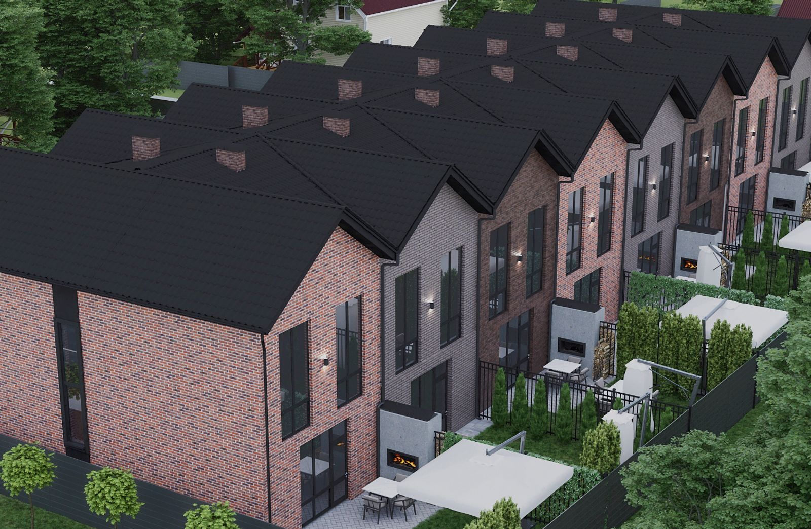 Котеджне містечко V8 townhouse, забудовник Khmilevskyi Building Group