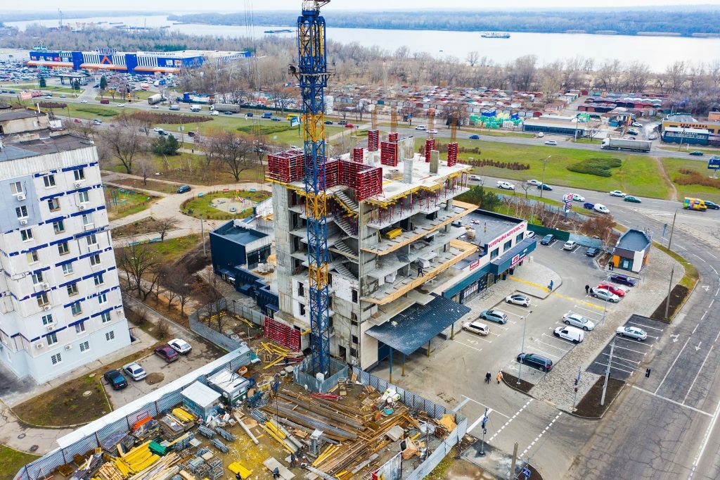 Хід будівництва ЖК River Hall, лют, 2021 рік