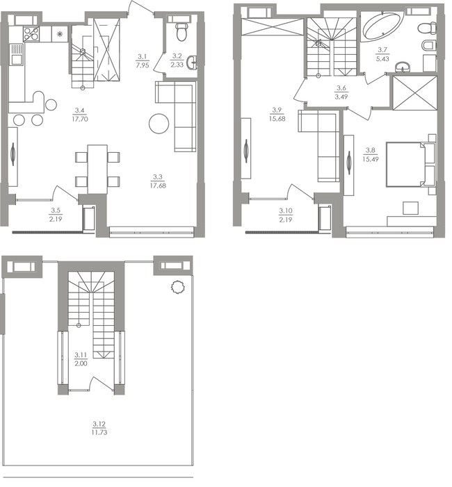 Двухуровневая 103.86 м² в ЖК Greenville на Печерске от 49 150 грн/м², Киев