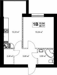 1-комнатная 39.17 м² в ЖК Павленко Холл от 25 000 грн/м², Киев