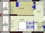 1-кімнатна 42.3 м² в ЖК Sky-2 від 24 350 грн/м², м. Ірпінь