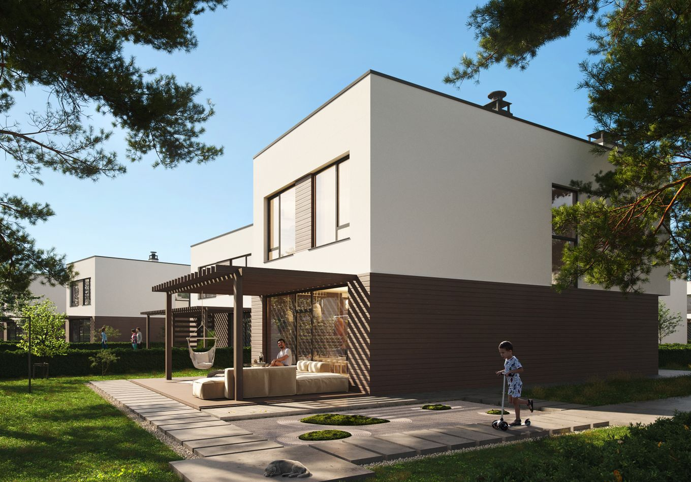 Таунхаус 161.36 м² в КМ Zenhouz від 36 068 грн/м², с. Лебедівка