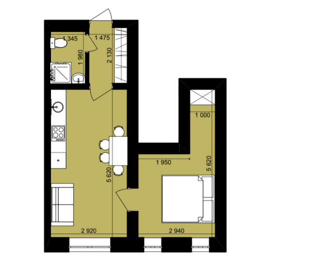 1-кімнатна 34.12 м² в ЖК Urban City від 24 300 грн/м², Харків