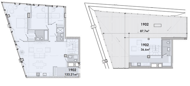 Двухуровневая 257.51 м² в МФК Ermolaev Center от 70 050 грн/м², Днепр