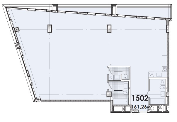 2-комнатная 161.26 м² в МФК Ermolaev Center от 47 800 грн/м², Днепр