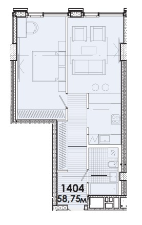 1-кімнатна 58.75 м² в БФК Ermolaev Center від 49 300 грн/м², Дніпро