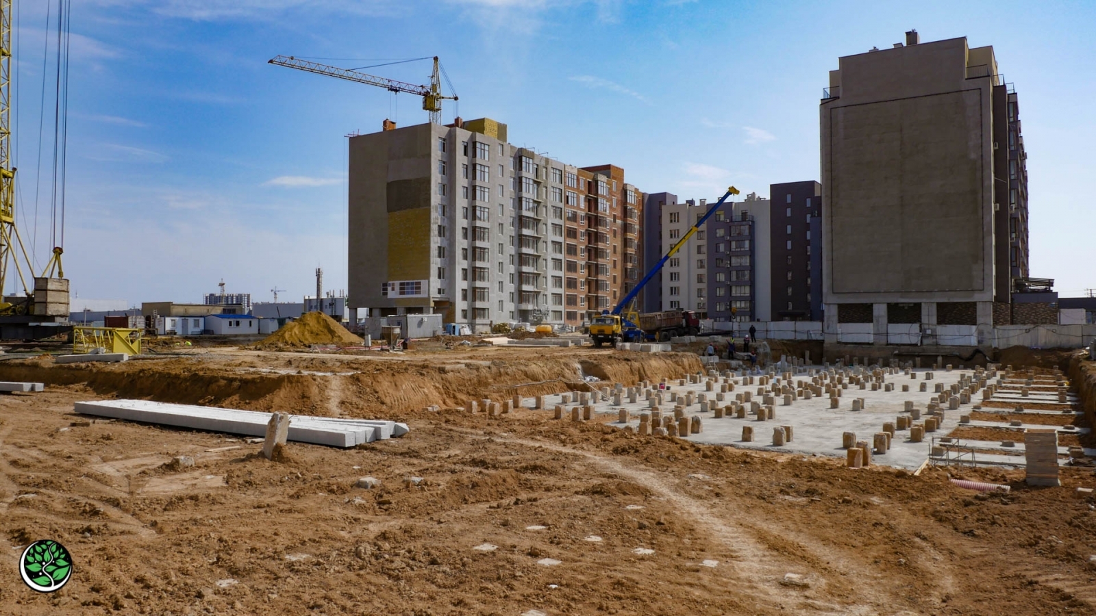 Хід будівництва ЖК Сади Рів`єри, квіт, 2021 рік