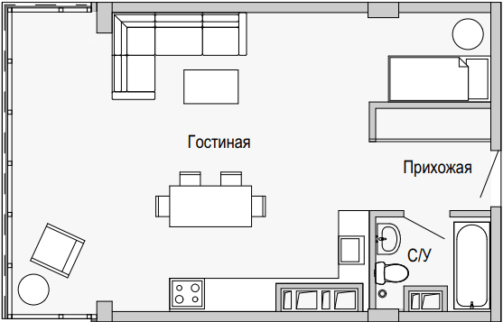 1-комнатная 53.41 м² в Апарт-комплекс Port City от 36 200 грн/м², Днепр