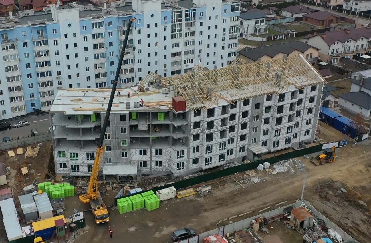 Хід будівництва ЖК Антрацит, квіт, 2021 рік