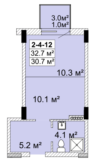 1-кімнатна 32.7 м² в ЖК SMART City-2 від 19 150 грн/м², Одеса