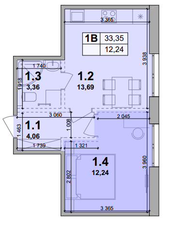 Студія 33.35 м² в ЖК Petrivsky Residence від 29 000 грн/м², с. Святопетрівське