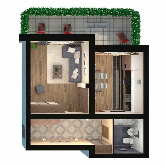 1-кімнатна 50.8 м² в ЖК Парк Фонтанів від 20 200 грн/м², с. Фонтанка