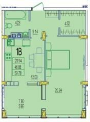 1-кімнатна 50.76 м² в ЖК RosenTal від 15 000 грн/м², с. Лиманка