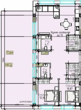 2-кімнатна 104.49 м² в ЖК Простір Eco City (Простір на Радісній від 27 800 грн/м², Одеса
