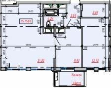 2-кімнатна 67.47 м² в ЖК Пространство на Тульской від 21 600 грн/м², Одеса