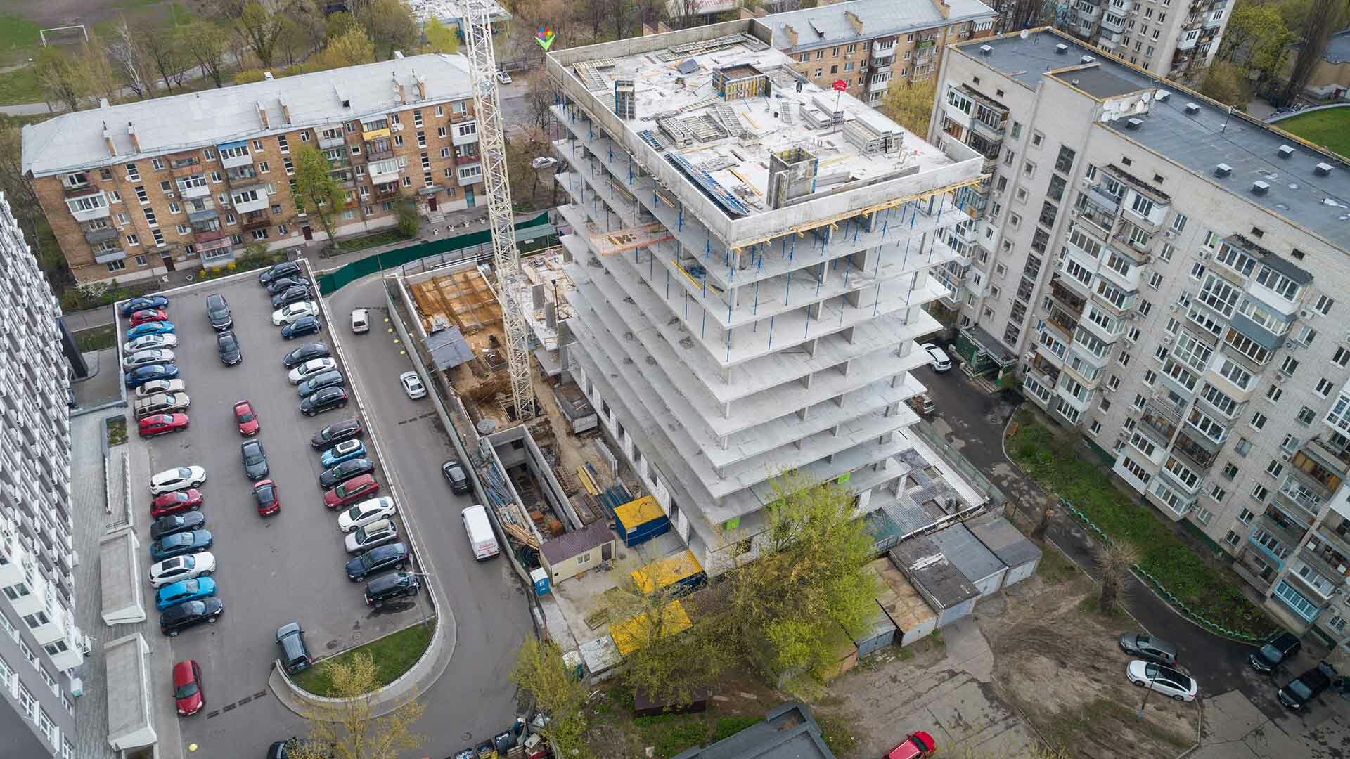 Хід будівництва ЖК Forward, квіт, 2021 рік