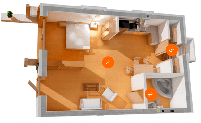 1-комнатная 59.63 м² в ЗК Королева Гора от 17 150 грн/м², с. Борки