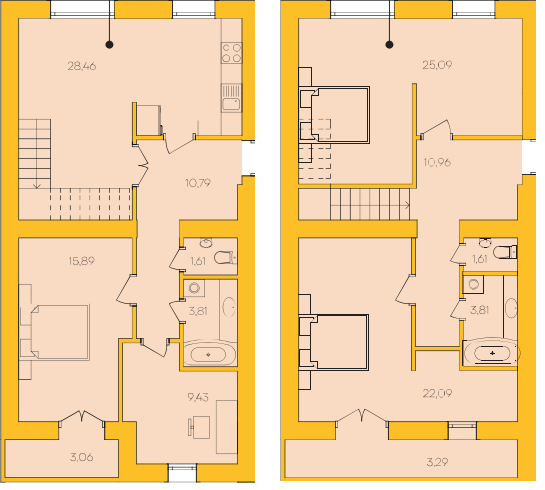 Двухуровневая 139.9 м² в ЖК Ядро от 16 500 грн/м², г. Дрогобыч
