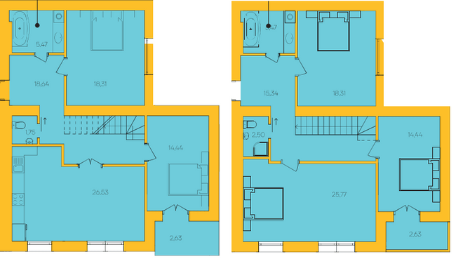 Двухуровневая 172.25 м² в ЖК Ядро от 16 500 грн/м², г. Дрогобыч