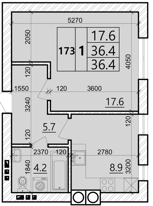 1-комнатная 36.4 м² в ЖК Святых Ольги и Елизаветы от 20 000 грн/м², г. Винники
