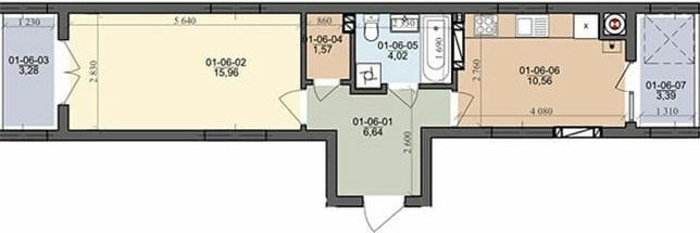 1-комнатная 42.09 м² в ЖК на ул. Трускавецкая от 18 500 грн/м², с. Сокольники