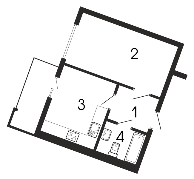 1-комнатная 38.89 м² в ЖК Национальный от 33 750 грн/м², Львов