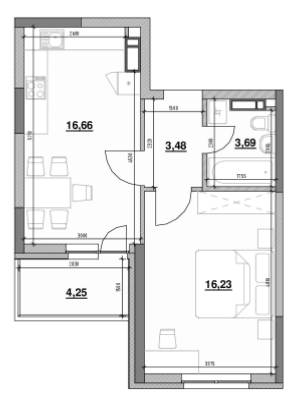 1-комнатная 44.31 м² в ЖК OK`LAND от 39 484 грн/м², Киев