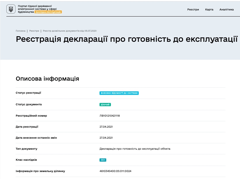 Сертификат о готовности Дом, ЖК Апарт-шале NAFTA