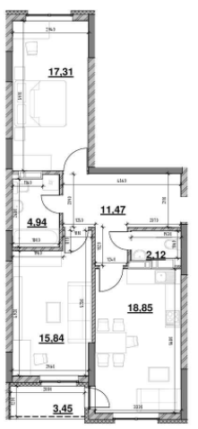 2-комнатная 73.98 м² в ЖК OK`LAND от 29 930 грн/м², Киев