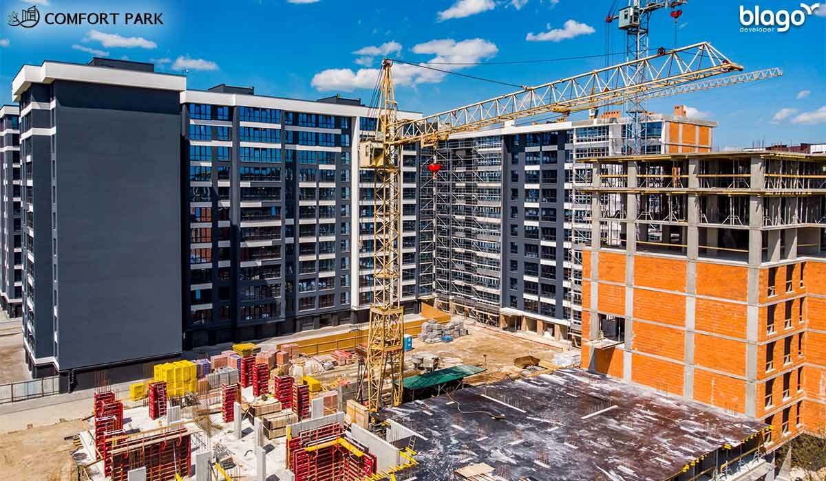 Хід будівництва ЖК Comfort Park, трав, 2021 рік