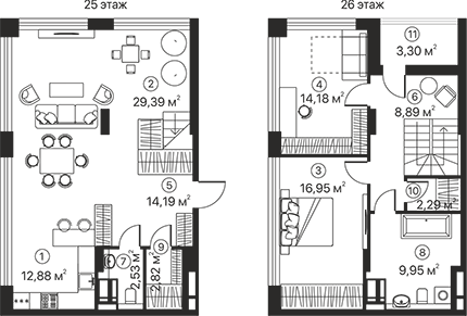 Двухуровневая 117.37 м² в ЖК Terracotta от 30 030 грн/м², Киев