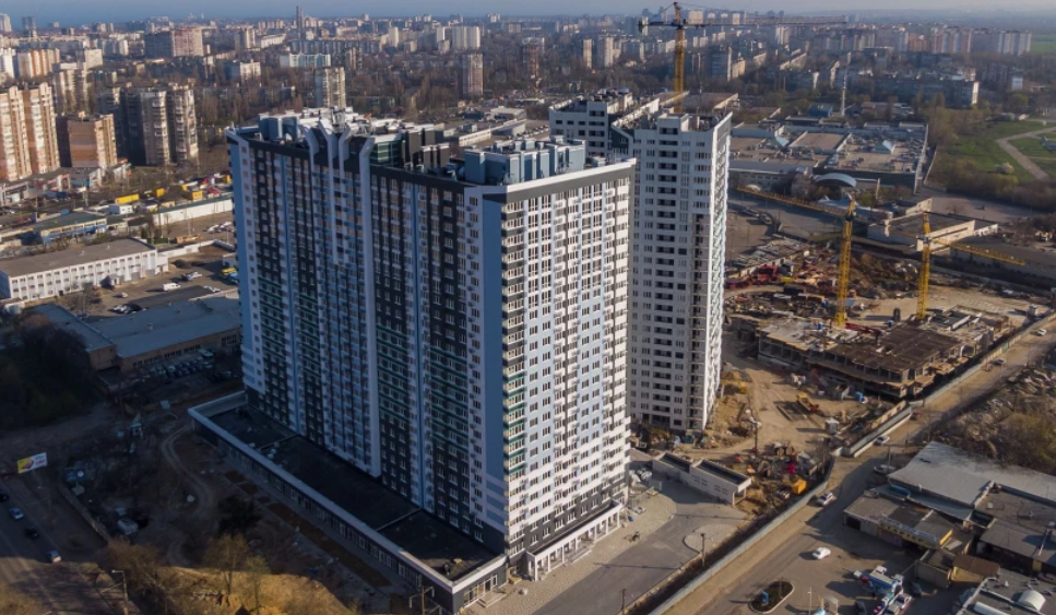 Хід будівництва ЖК Скай Сіті, квіт, 2021 рік