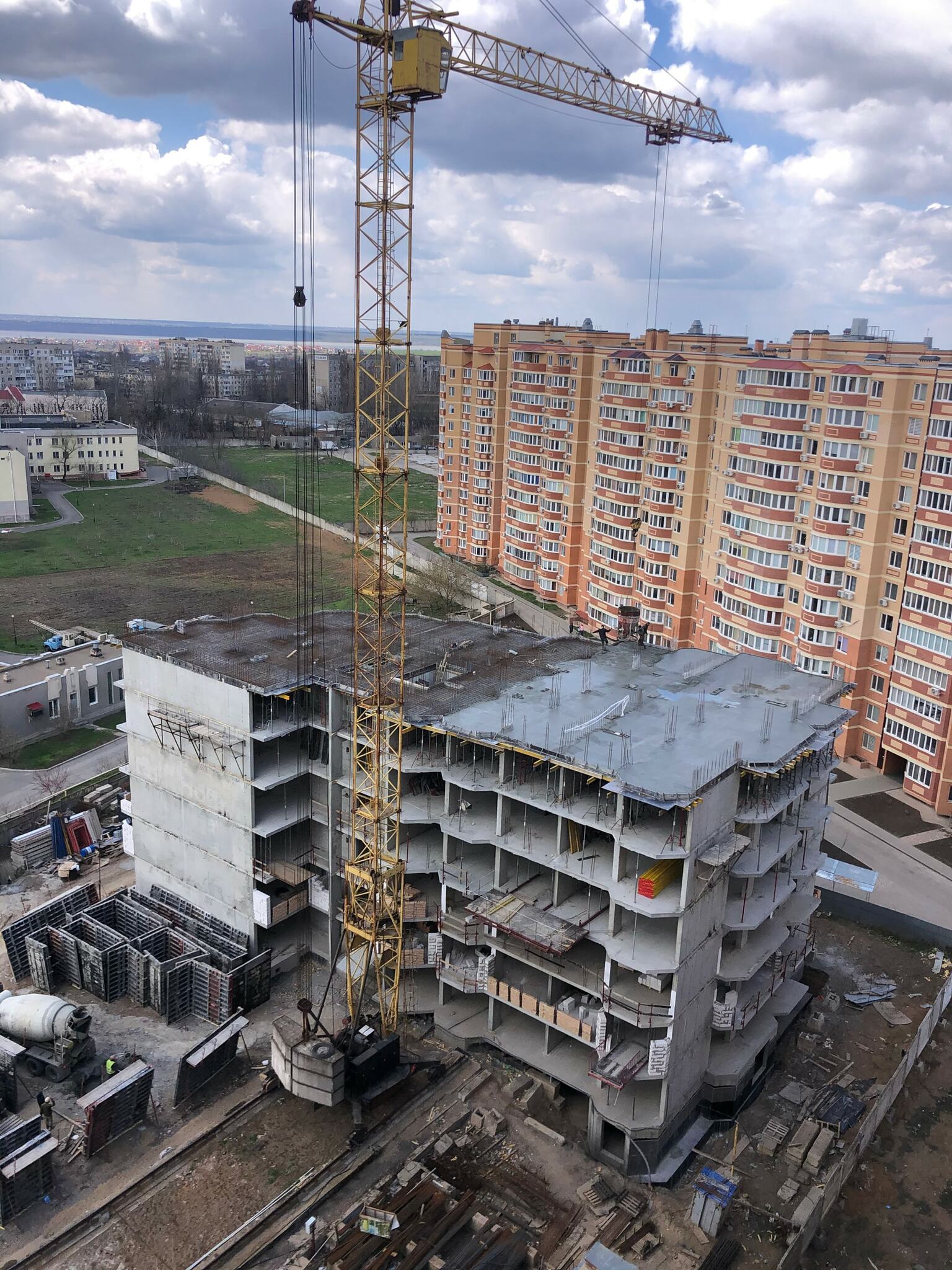 Хід будівництва ЖК Нова Європа, квіт, 2021 рік