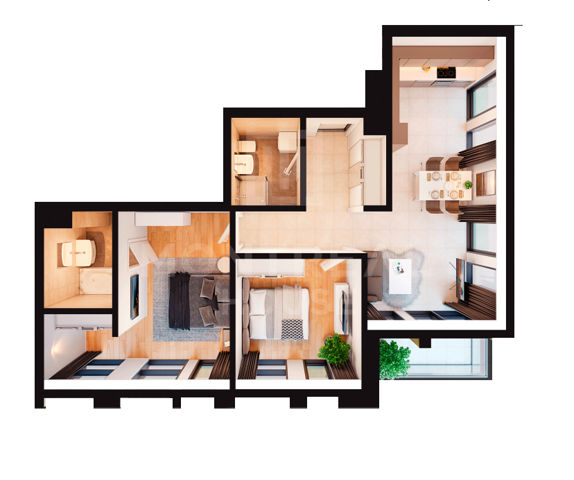 3-кімнатна 79.24 м² в ЖК Montreal House від 76 275 грн/м², Київ