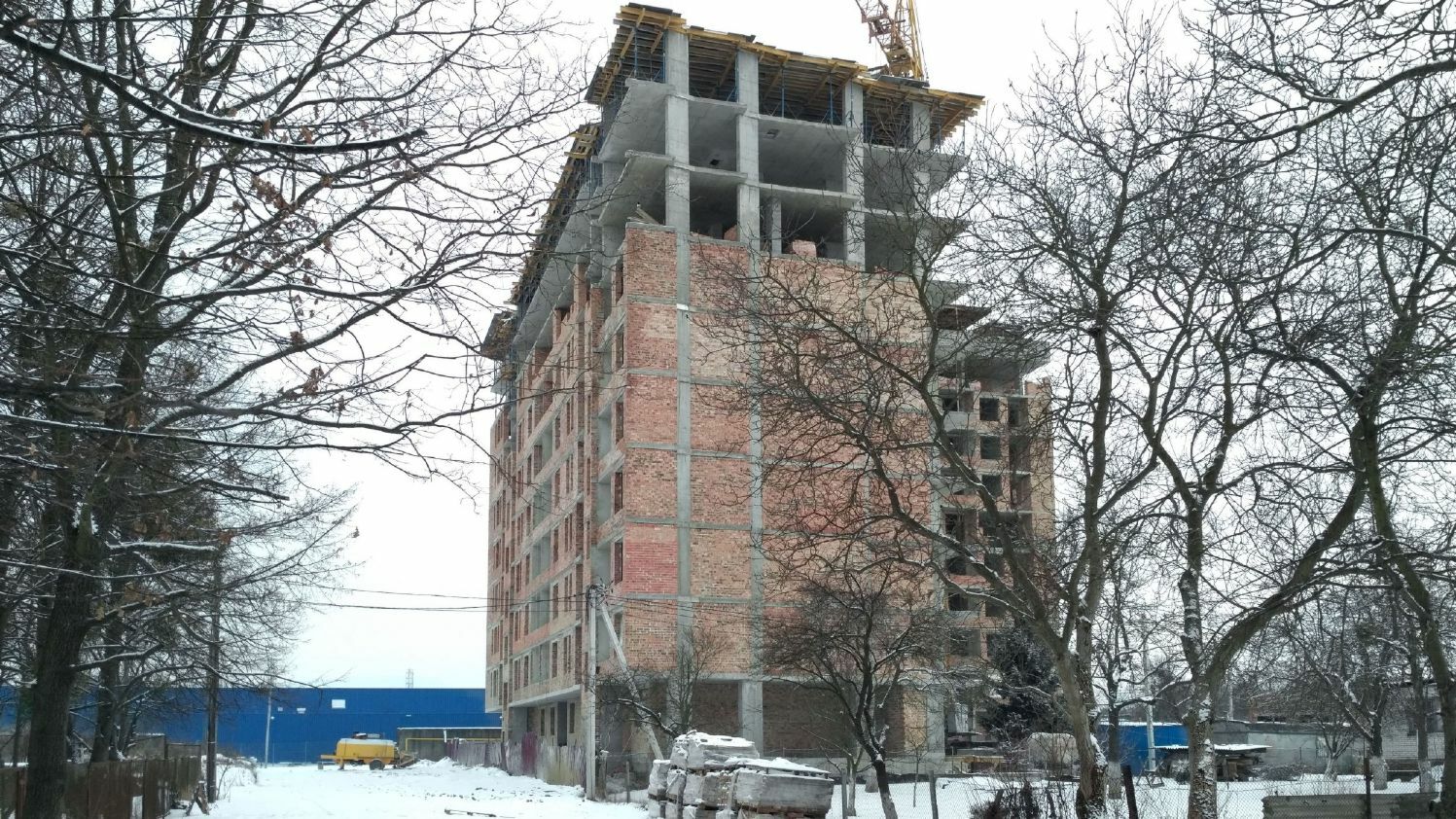 Ход строительства ЖК ул. Длинная, 30А, фев, 2021 год