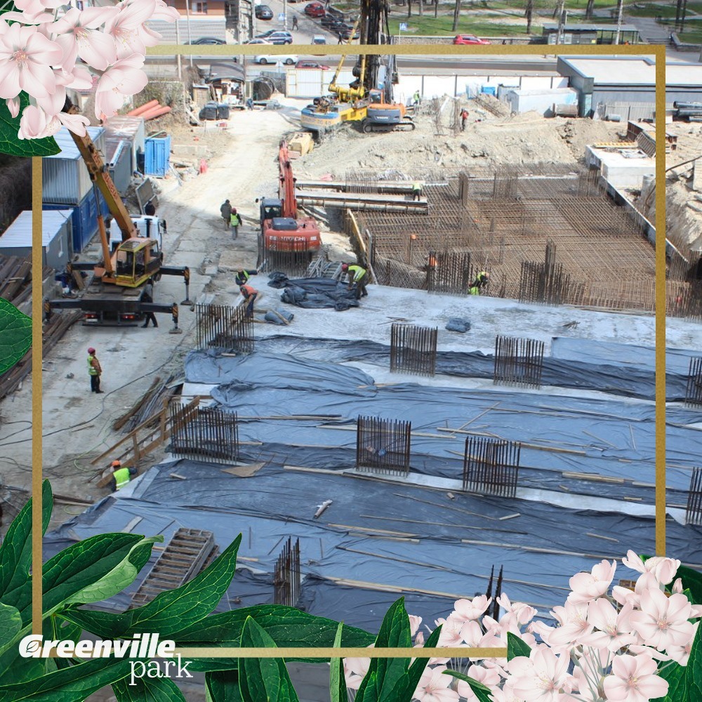 Хід будівництва ЖК Greenville Park, квіт, 2021 рік