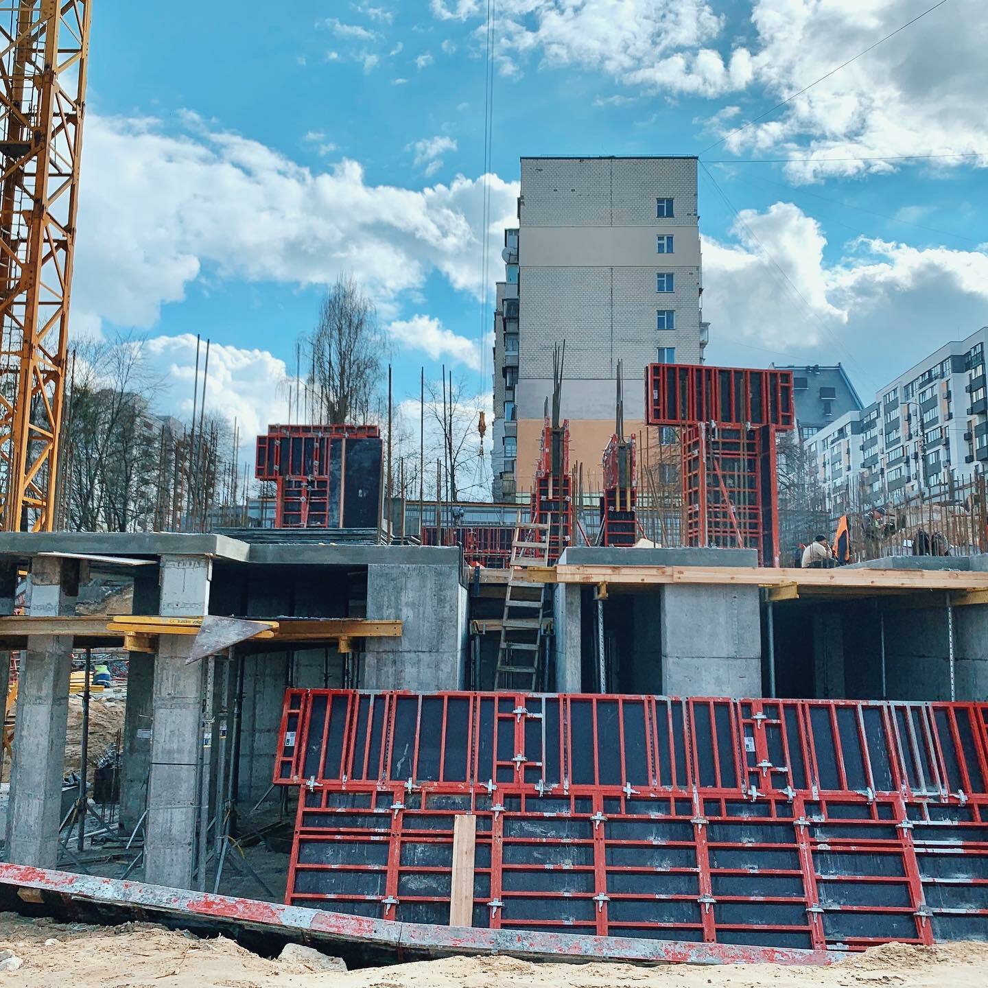 Хід будівництва ЖК Вишгород Плаза, квіт, 2021 рік