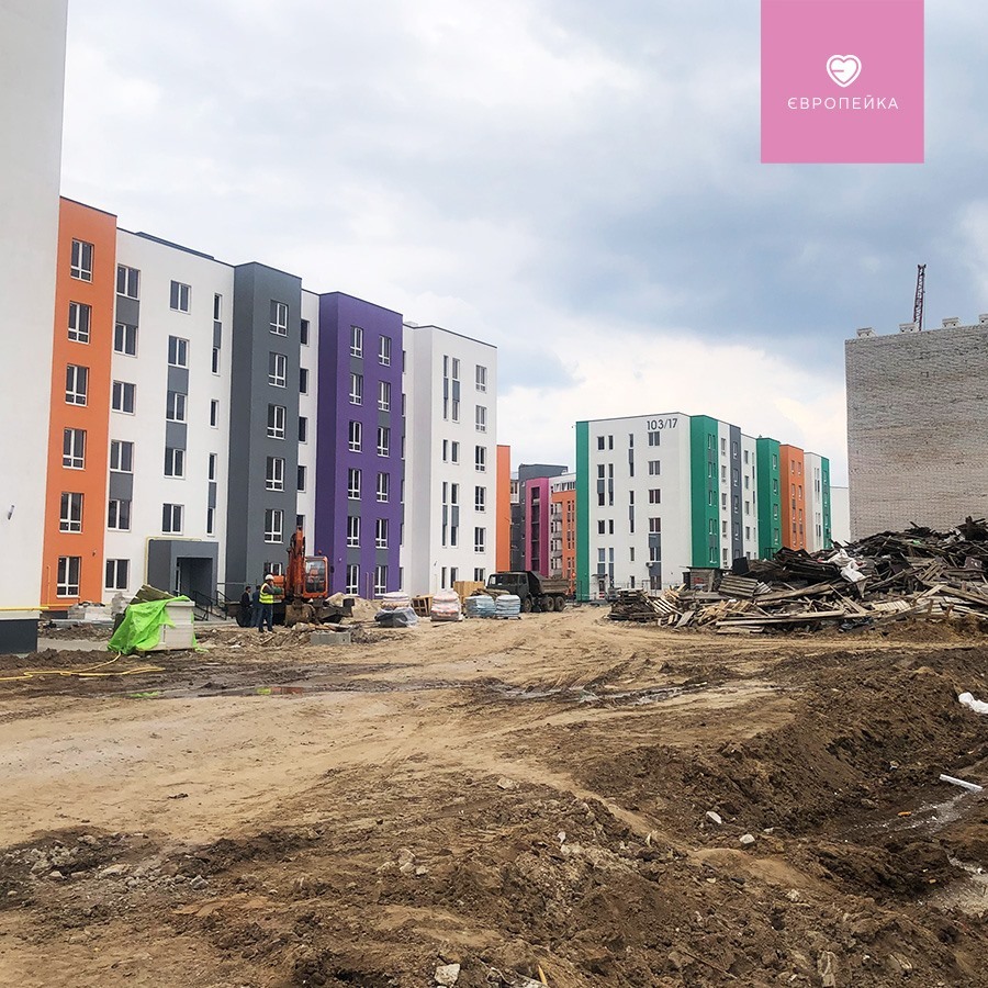 Ход строительства ЖК Европейка, апр, 2021 год